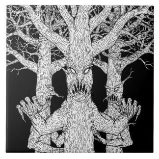 Habitantes do Diabólico Bosque Arte de Horror Estr