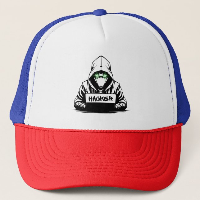 Hacker Hat/Design de Boné (Frente)