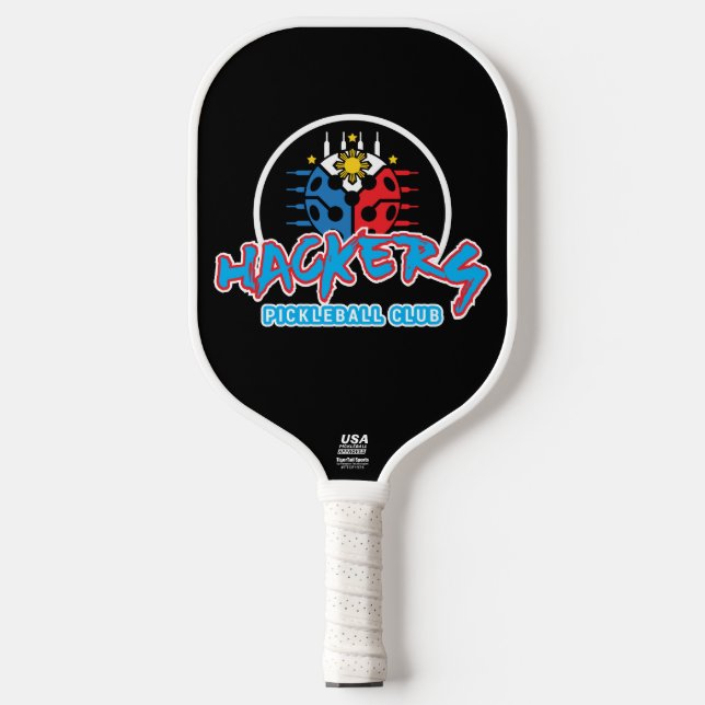 Hackers Pickleball Club Pickleball Paddle (Front)