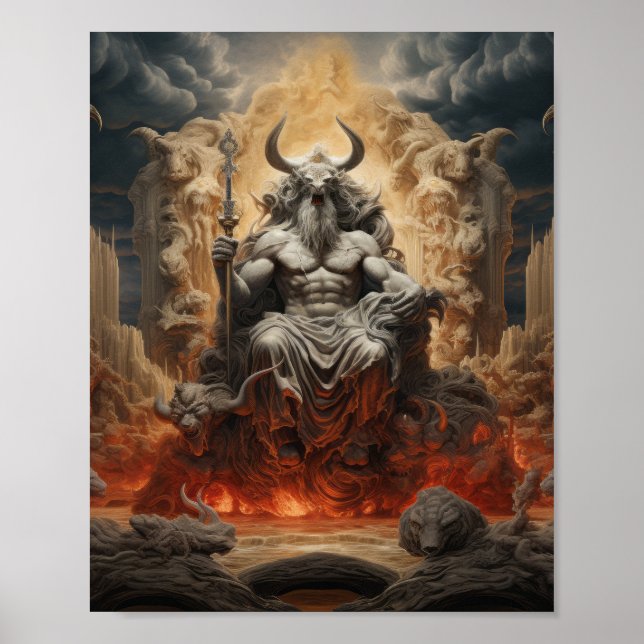 Hades - Deus do Poster do submundo (Frente)