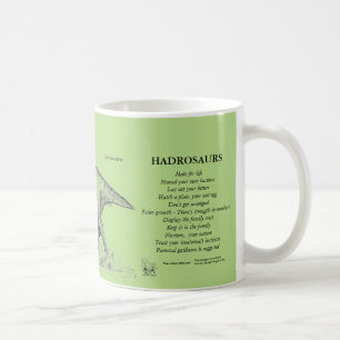 Hadrosaurs sua caneca interna Greg Paul do