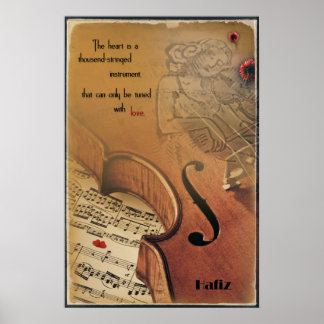 Hafiz de poster - instrumento de fio de mil