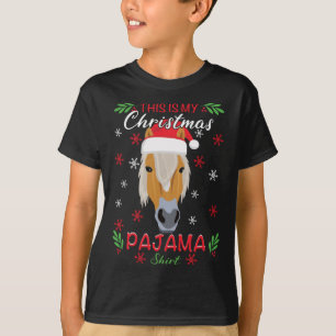 Haflinger Horse Este é o meu Natal Camisa do Pajam