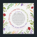Hafrashat Challah Yehi Ratzon PERSONALIZADO<br><div class="desc">Planejar um Assar de Challah comunitário? Já te cobrimos! Com Cobrir Challah Dough, aprons Invites e muito mais. Contacte-nos sobre os descontos no preço grossista. e-mail: BestDressedBread@gmail.com Um belo Magnet com o texto de cheio da Bênção Hebraica disse quando "Tomar Challah" rodeado por florais, grãos e frutas modernas de Israel....</div>