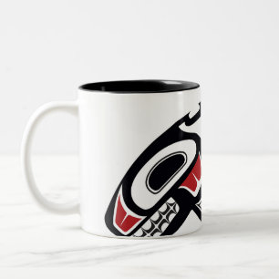 Haida orca em uma caneca de reboque
