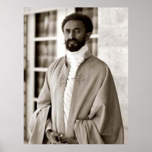 Haile Selassie - ELE - Rastafari - Poster de Madei