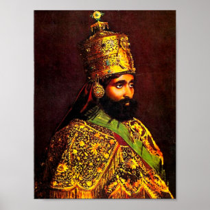 Haile Selassie mim poster da coroação