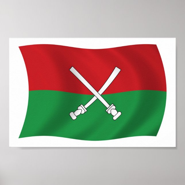 Hainan Li & Miao Flag Poster Print (Frente)