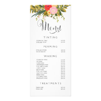 Hair Nail Salon Beauticitic Menu Floral Price List