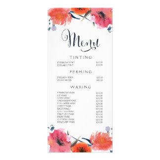 Hair Nail Spa Salon Beautical Menu Price List