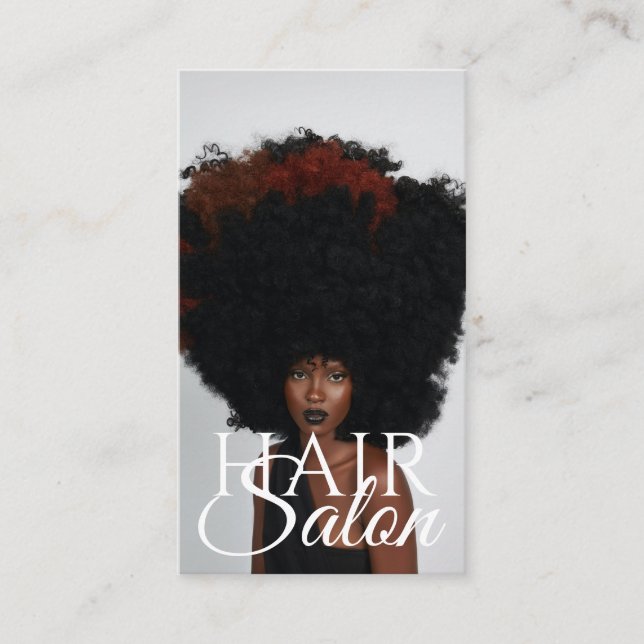 Hair Salon Beauty Salon Cartão de visita (Frente)