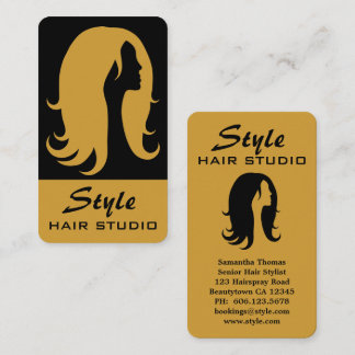Hair Stylist Salon Studio Cartão de visita