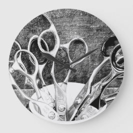 Hair Stylist - Tesoura - Relógio de Parede