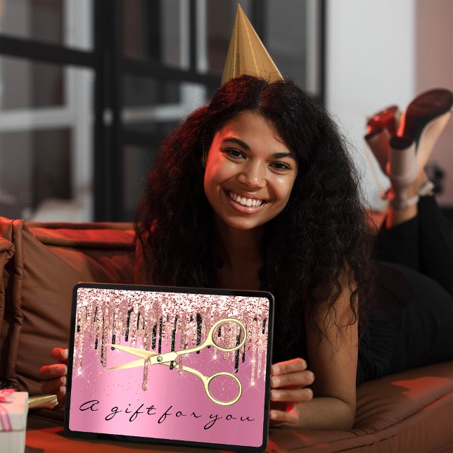 Hairdresser Hairstylist do Certificado de Presente (Gift Certificate Hairdresser Hairstylist Pink )