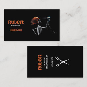 Hairstylist para o esqueleto selvagem - Cartões de