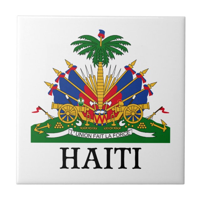 HAITI - emblema/brasão/bandeira/símbolo (Frente)