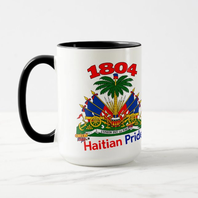 **Haitian Vibes | Brasão de Armas 1804 Caneca Tom  (Esquerda)