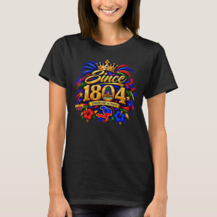 **Haitian Vibes Desde 1804 Camiseta do Orgulho H