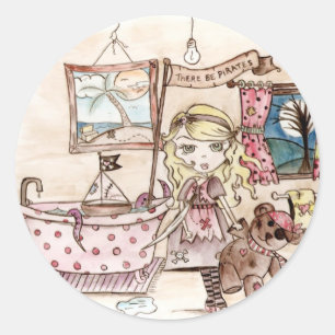 Haja piratas - etiquetas