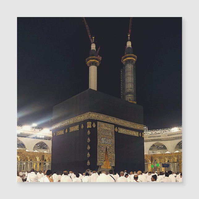 Hajj Pilgrims na Kaaba, Meca Magnética (Frente)