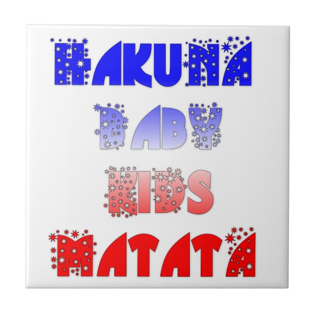 Hakuna Matata Baby & Kids: Design de cor francesa (Frente)