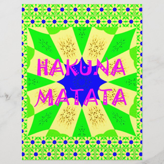 Hakuna Matata Belo Design Incrível Colo (Frente)