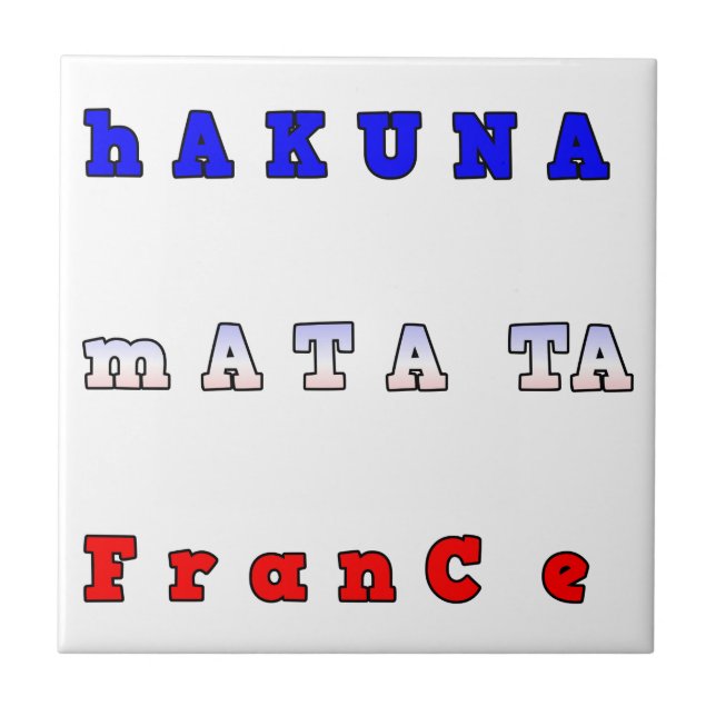 Hakuna Matata França Art Impressão/Graphic (Frente)