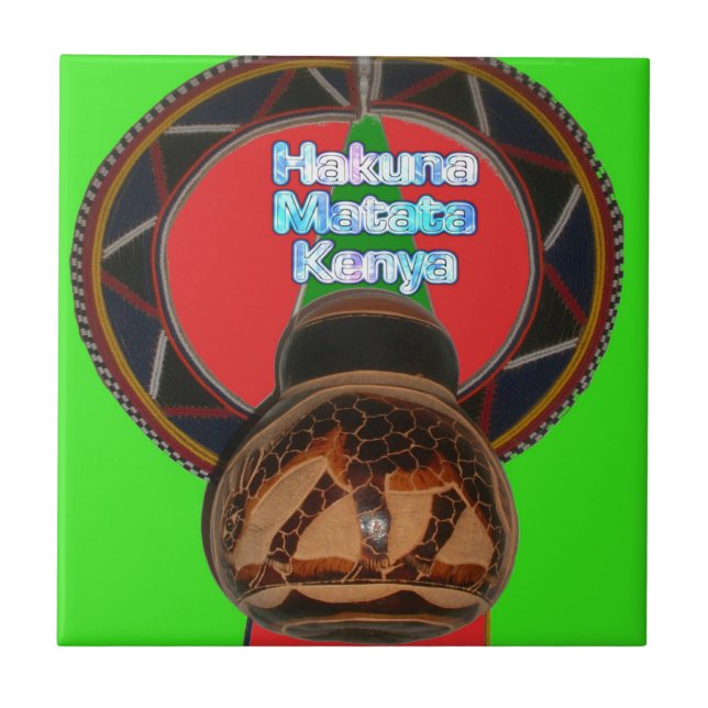 Hakuna Matata Kenya Art Impressão (Frente)