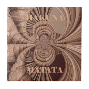 Hakuna Matata Kenya Giraffe Safari Woven Sourveni