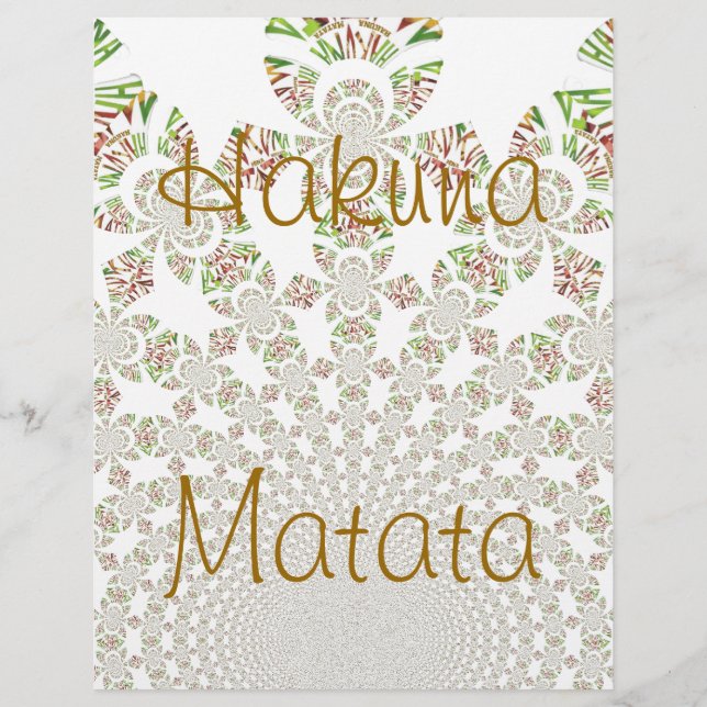 Hakuna Matata Letterhead (Frente)