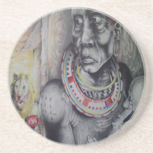 Hakuna Matata Masai Sandstone Porta copos