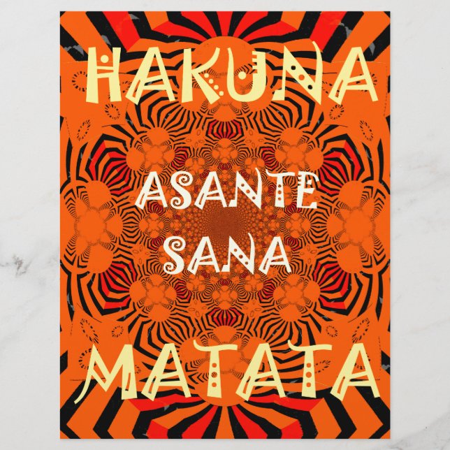 Hakuna Matata - Padrão excepcionalmente mais recen (Frente)