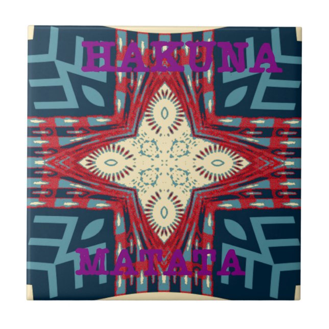 Hakuna Matata Text Hope Abstrato (Frente)