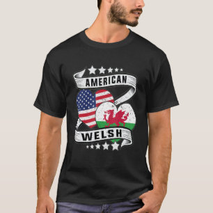 Half Welsh - metade da camisa americana Wales Wels