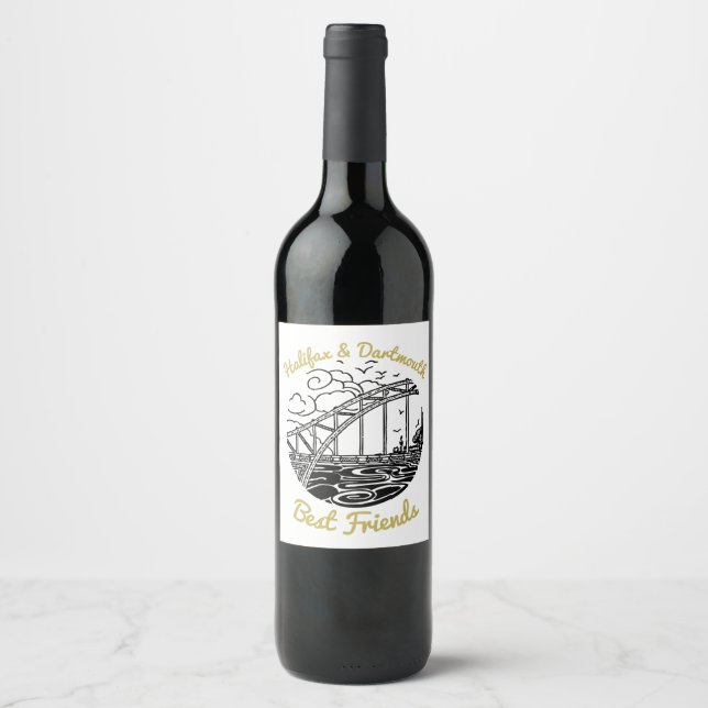 Halifax Dartmouth N.S.: rótulo de vinho dos melhor (Frente)