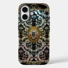 Halleesham Elegant Damask Monograma