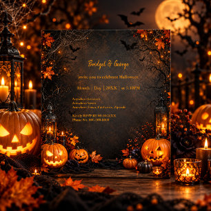 Halloween Abóbora Assustadora Sombria Vintage Góti