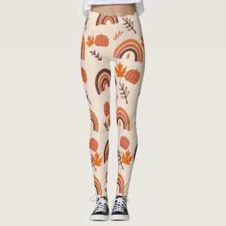 Halloween Ação de Graças Pumpkins Leggings