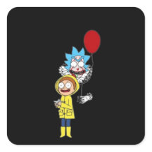 halloween adesivo Rick and Morty