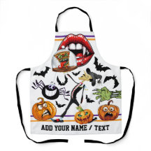 HALLOWEEN APRON All-Over Impressão Apron
