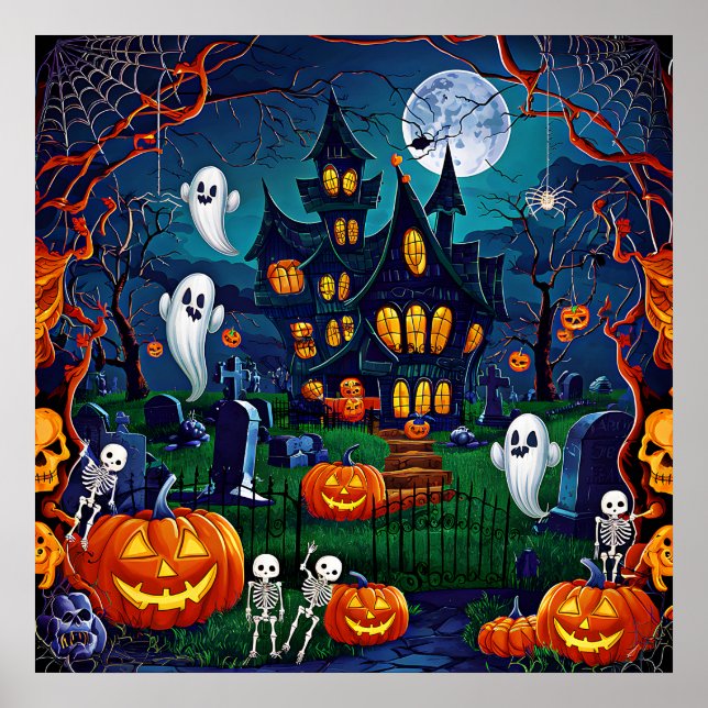 Halloween Art Poster (Frente)