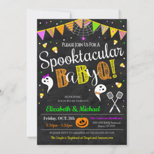 Halloween Baby-Q Gênero Convite de festas Revela
