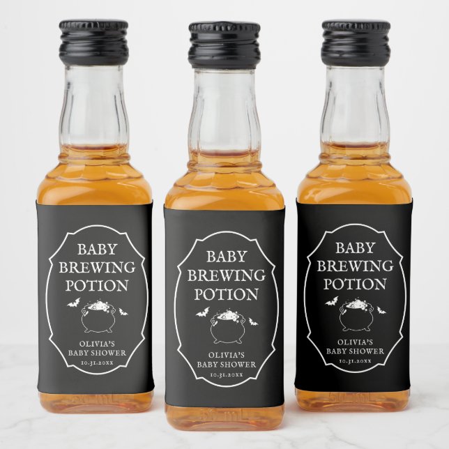 Halloween Baby Shower Baby Brewing Potion  (Garrafas)