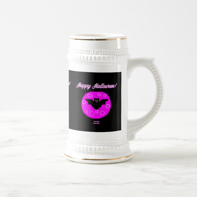 Halloween Bat Caneca de cerveja Mug (Direita)