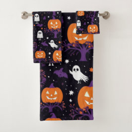 Halloween Bath Toalha Set.