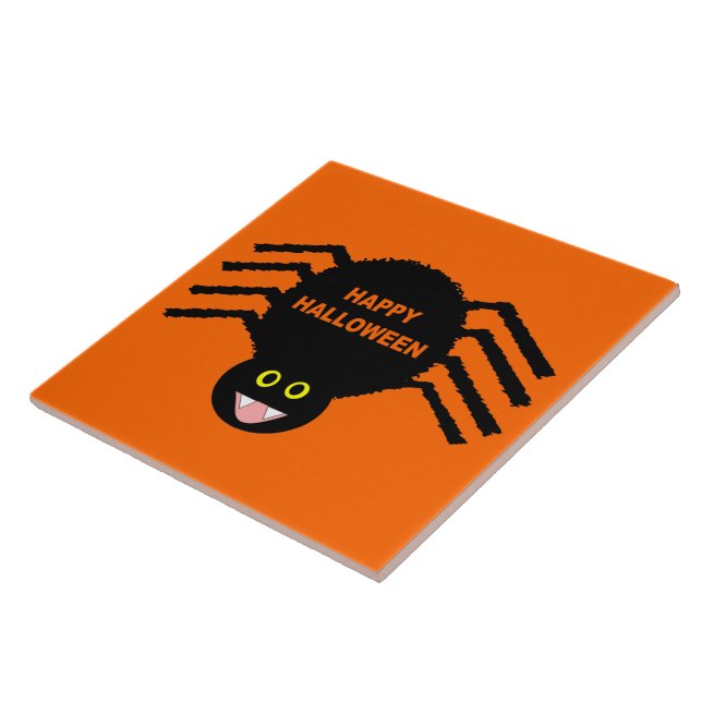 Halloween Black Spider TileHa (Lateral)