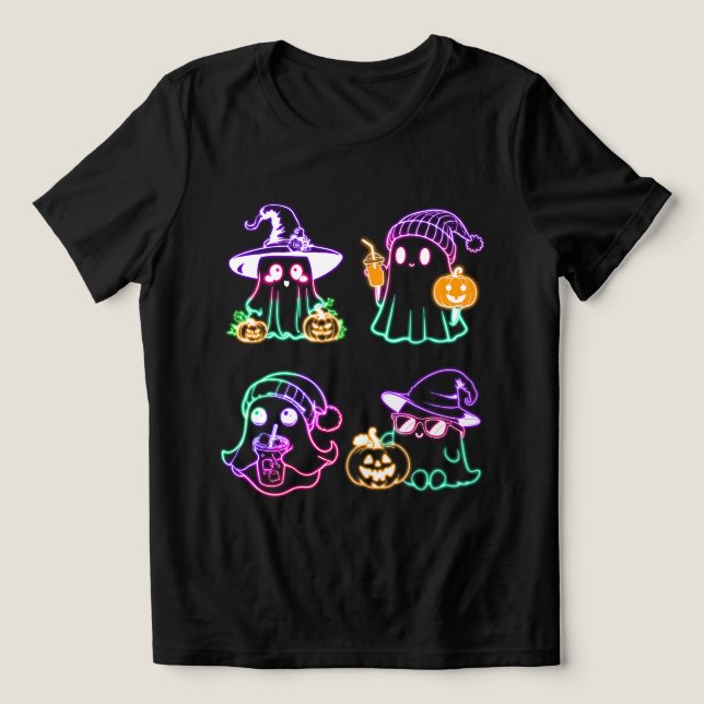 Halloween Boo Neon Ghost (Design frontal)