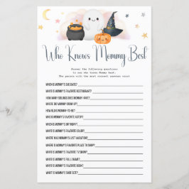 Halloween Boo que conhece o melhor jogo de Chá das