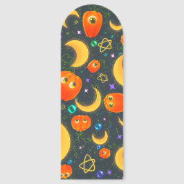 Halloween Bookmark Pumpkins Background Magic