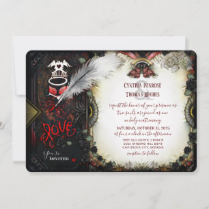Halloween - Carta de Amor Convite